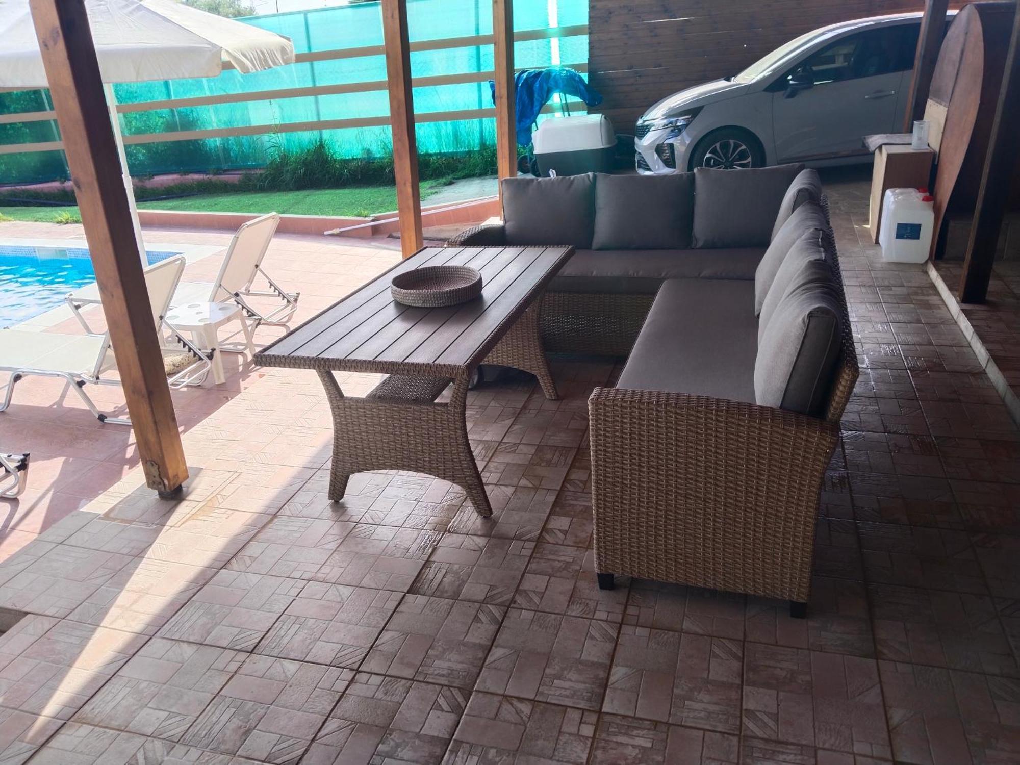 Maria Lemoni Swimming Pool Apartment 네아 스키오니 외부 사진